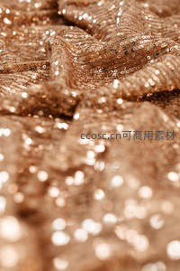 闪耀亮片布料褶皱