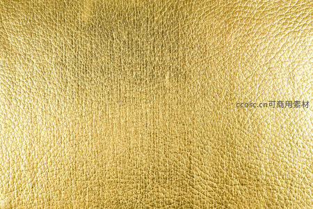 细腻金色皮革纹理特写背景
