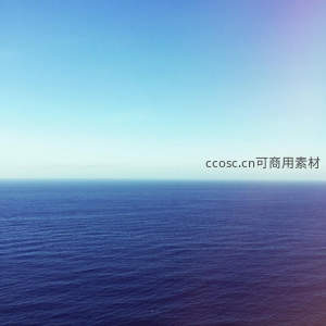 无垠海天一线静谧景