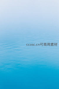 渐变蓝色水面微波荡漾的宁静