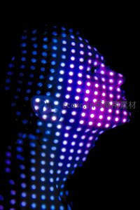 光影交错的侧脸艺术