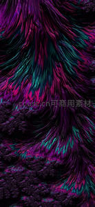 抽象流动的紫绿色彩纹理