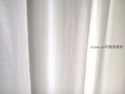 柔光穿透白色窗帘