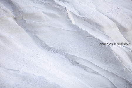 雪白沙丘的细腻纹理与光影