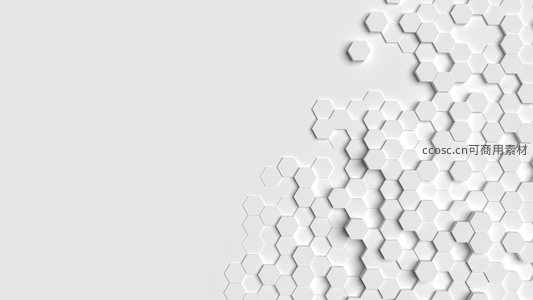 抽象六边形蜂窝结构三维背景