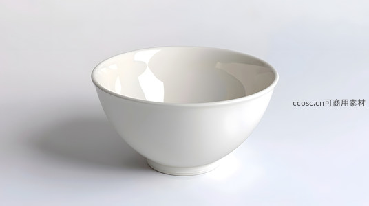 简约白色瓷碗静物特写