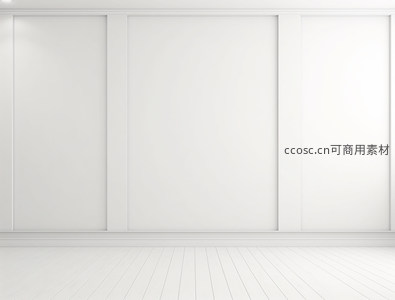 简约白色墙面与木质地板的室内空间