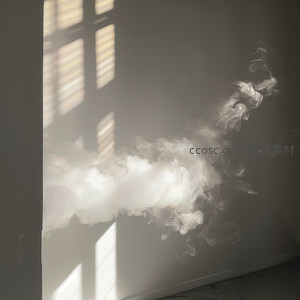 窗棂光影穿透袅袅烟雾