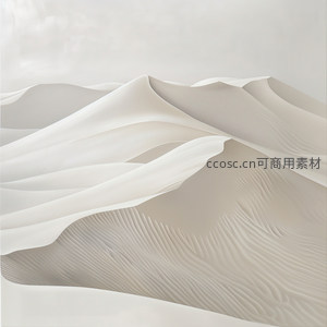 流动的沙丘曲线，如丝绸般柔美起伏