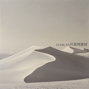 极简主义沙漠沙丘风光