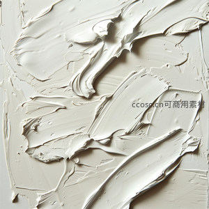 白色颜料厚涂肌理特写