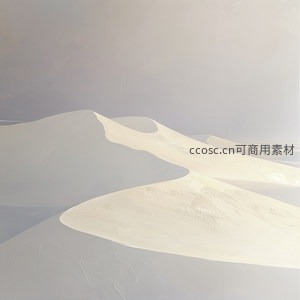 雾霭中的抽象沙丘景观