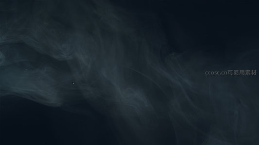 幽蓝烟雾弥漫的神秘空间