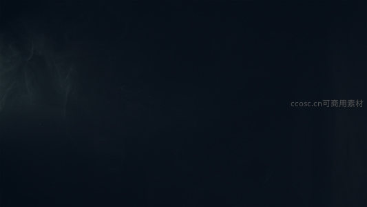 极简暗黑空间中若隐若现的烟雾
