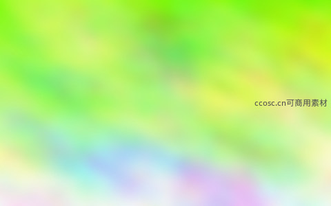 清新绿意弥漫的朦胧抽象画