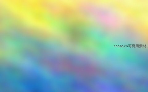 彩虹色流动光影的视觉盛宴