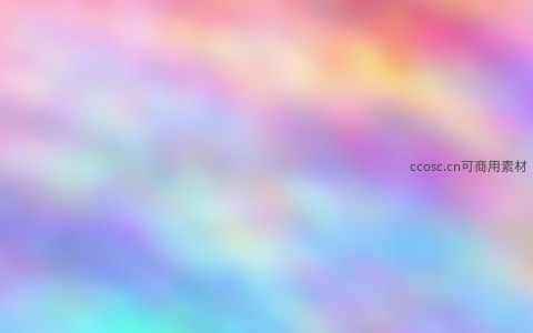 柔光彩虹色系抽象画布