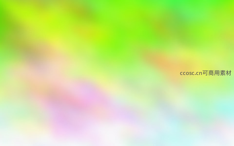 绿意盎然的朦胧色彩世界