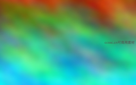 冷调蓝绿抽象流动色彩