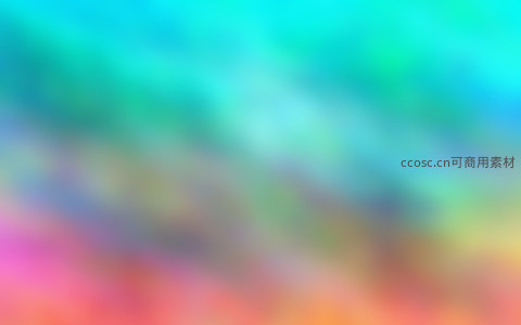 青蓝与粉橙碰撞的抽象光影