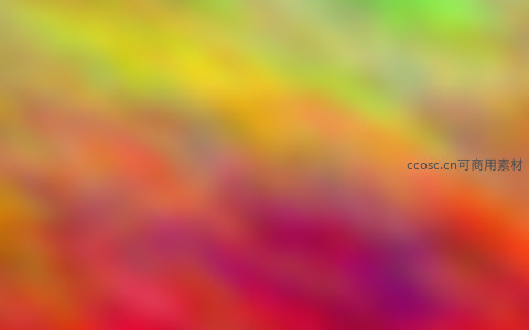 绚烂彩虹色块交融的抽象背景
