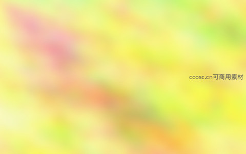 温暖黄绿朦胧光晕背景