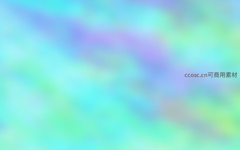 蓝绿霓虹光晕抽象图