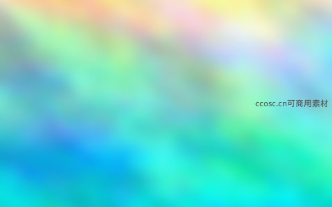 青蓝幻彩流动抽象画