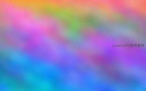 彩虹色系模糊光影背景