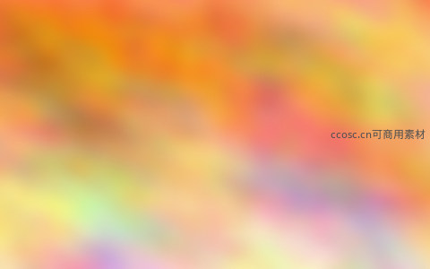 暖橙柔光抽象画