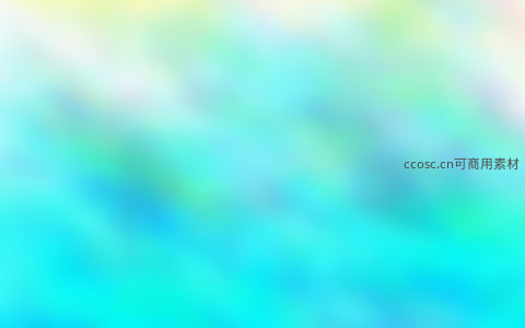 清新蓝绿渐变的柔美抽象图