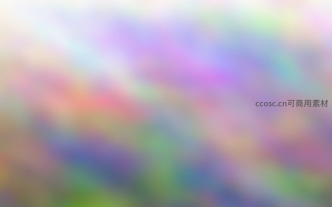 多色交融的梦幻柔光抽象背景