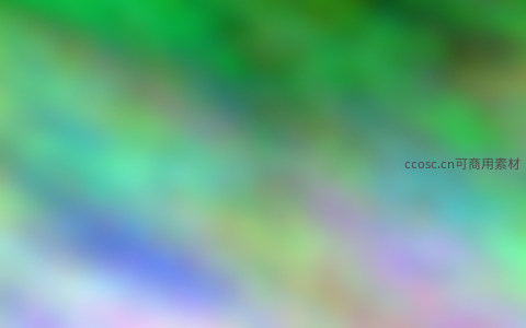 迷幻森林色调的抽象光影流动