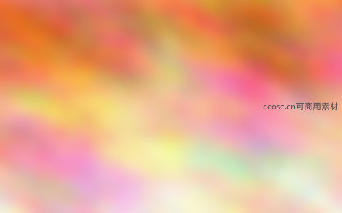 暖橙粉彩抽象光影画