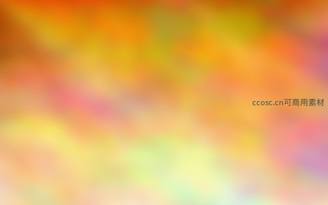 暖橙黄绿柔焦色彩背景