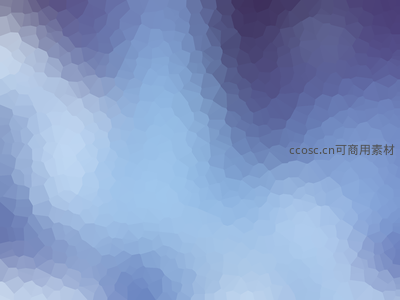 淡雅蓝调多边形云雾效果背景