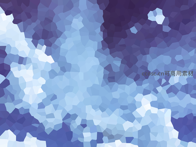 冰晶质感蓝白多边形抽象背景