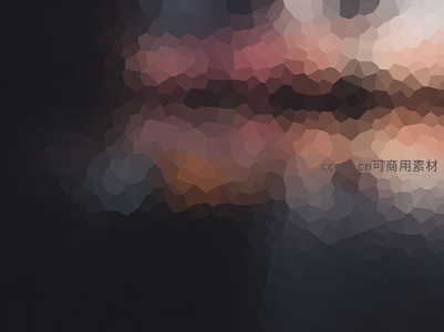 暗夜与霞光交织的多边形图