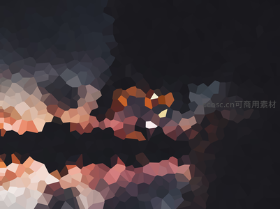 星火点缀的暗色多边形背景
