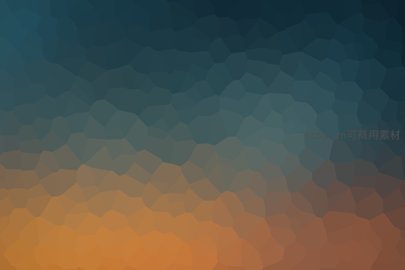 蓝橙渐变的几何抽象天空