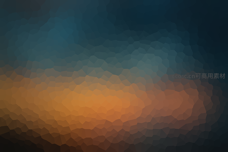 黄昏色调的多边形抽象云层