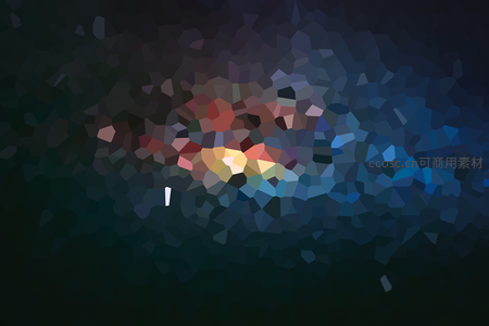 多彩像素化多边形抽象艺术图