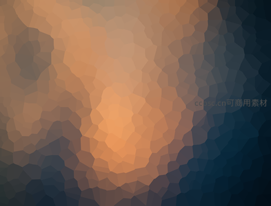 橙棕渐变的低多边形艺术纹理