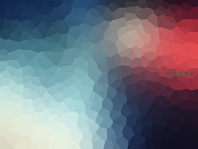 蓝红碰撞多边形数字艺术图