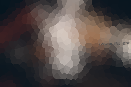 暖色调抽象云朵的多边形艺术渲染