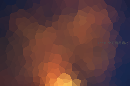 暖棕色调多边形抽象画