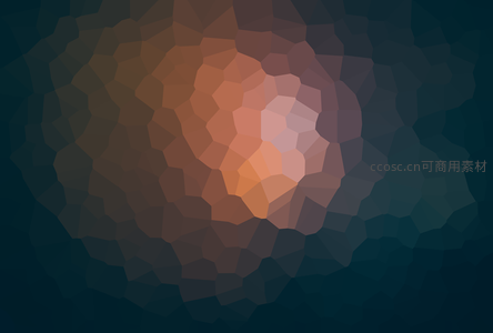 橙棕渐变多边形抽象纹理
