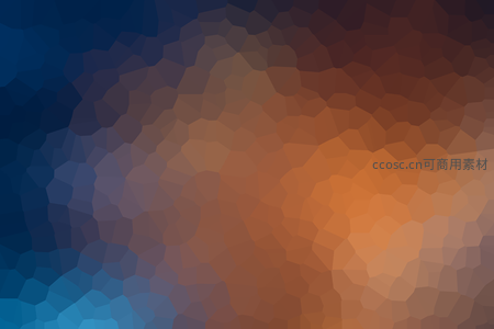 冷暖交融的多边形色块