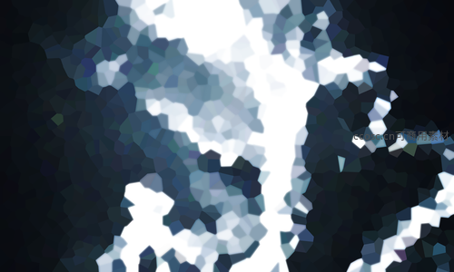 裂纹状的冰晶光芒效果