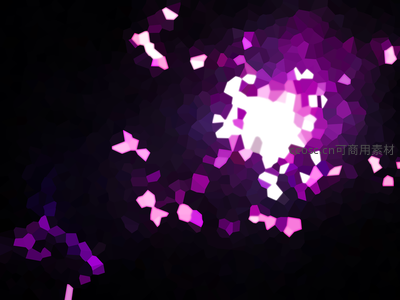 紫色光爆粒子特效